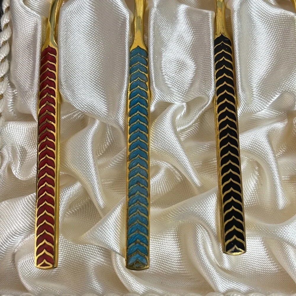 Meka Reklamegaver of Denmark 14k gold plate spoons.​​